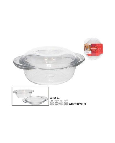 CACEROLA CON TAPA 28X22,5X10,5 CM