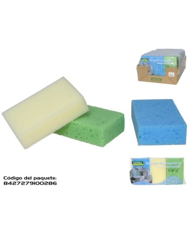 SET ESPONJAS RECTANGULARES X3 286