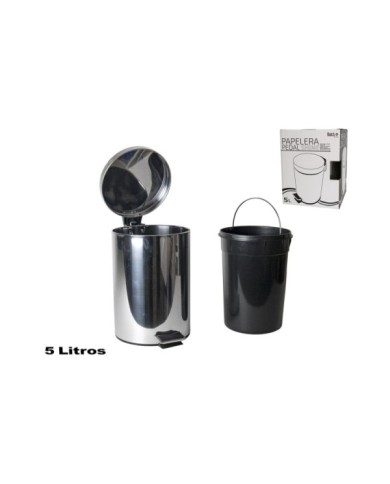 PAPELERA PEDAL 5L SHINE