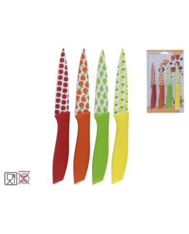 SET 4 CUCHILLOS FRUTA SURTIDO