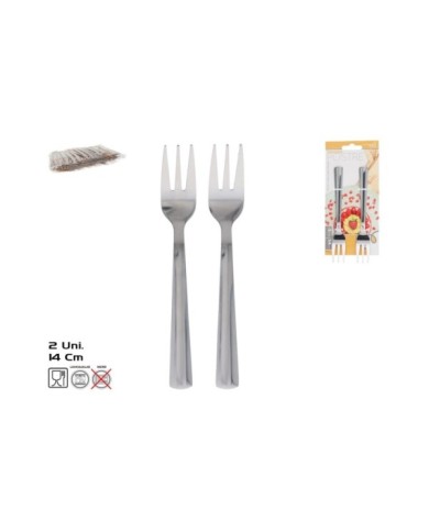 TENEDOR POSTRE X2 14 CM