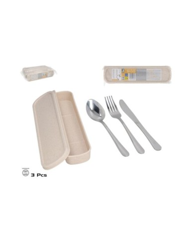 SET CUBERTERIA PORTATIL 3 PCS
