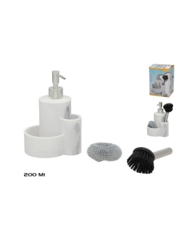 DOSIFICADOR JABON 200ML COCINA 12,6X11,4X18