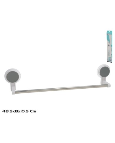 TOALLERO ACERO INOX C/VENTOSAS 48,5X8X11.5