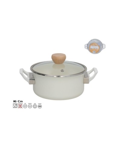 CACEROLA ESMALTADA C/TAPA CRISTAL LATORRE