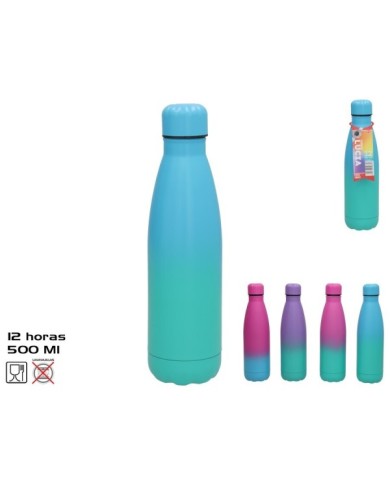 TERMO 12H ACERO INOX LUCIA 500ML 4 SURT